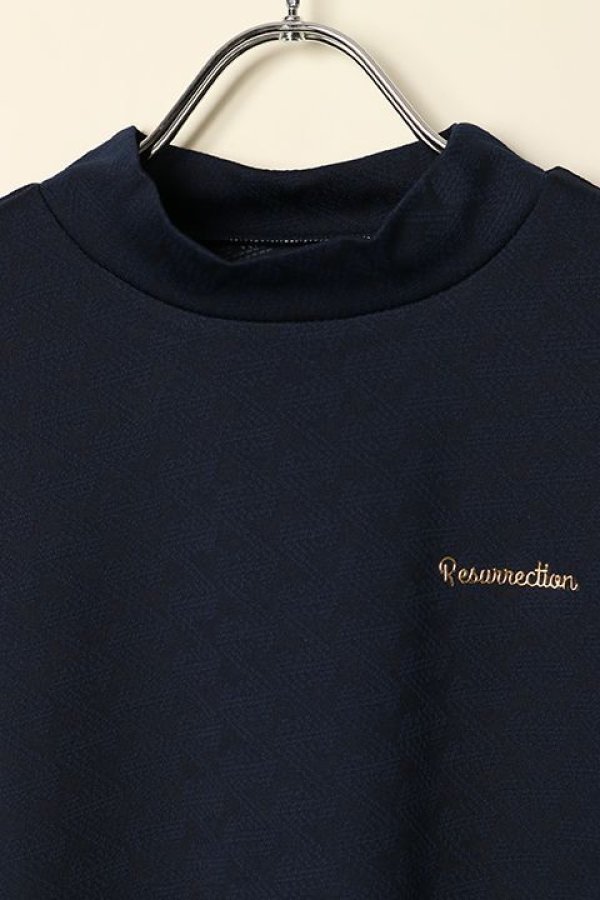 画像3: 【 40%OFF セール24,200円→14,520円】 レザレクション|Resurrection メンズ GMジャガードモックネックL/S{-BCA} (3)