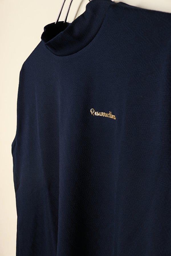 画像5: 【 40%OFF セール24,200円→14,520円】 レザレクション|Resurrection メンズ GMジャガードモックネックL/S{-BCA} (5)