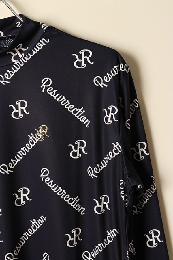 画像4: 【 40%OFF セール24,200円→14,520円】 レザレクション|Resurrection メンズ モノグラムロゴモックネック{-BCA} (4)