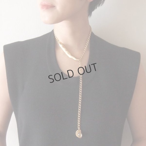 画像3: {SOLD}ADER.bijoux アデルビジュー CAMELEON cabochon adjuster choker{-AIA} (3)