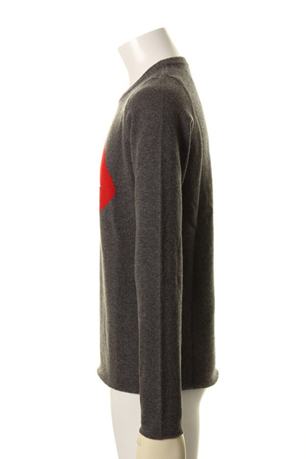 画像3: 【 50%OFF セール324,500円→162,250円】 lucien pellat-finet ルシアン ペラフィネ INTARSIA RIP ROUND NECK{-AGA} (3)