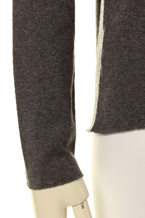 画像5: 【 50%OFF セール324,500円→162,250円】 lucien pellat-finet ルシアン ペラフィネ INTARSIA RIP ROUND NECK{-AGA} (5)