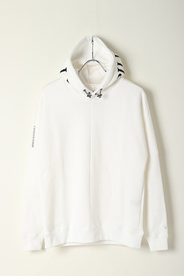 画像2: 1piu1uguale3 ウノピゥウノウグァーレトレ R【10】113 WHITE Sweat Pullover Hoodie{RONE136-LS02-10-BAS} (2)