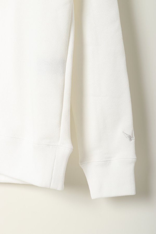 画像4: 1piu1uguale3 ウノピゥウノウグァーレトレ R【10】113 WHITE Sweat Pullover Hoodie{RONE136-LS02-10-BAS} (4)