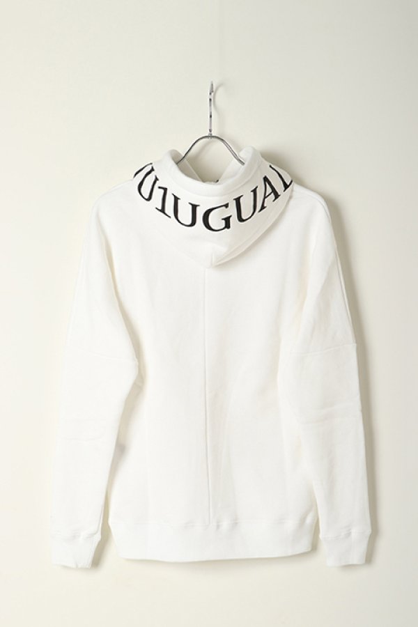 画像5: 1piu1uguale3 ウノピゥウノウグァーレトレ R【10】113 WHITE Sweat Pullover Hoodie{RONE136-LS02-10-BAS} (5)