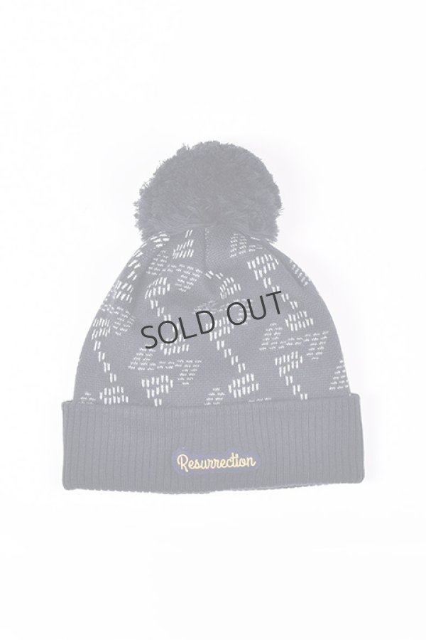 画像1: {SOLD}レザレクション｜Resurrection GMポンポンニットキャップ{-BCA} (1)