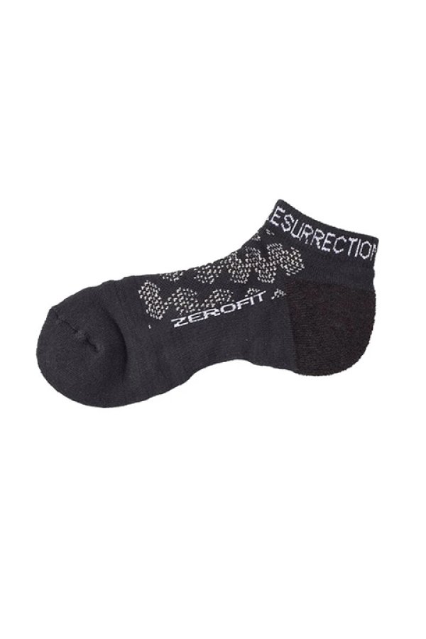 画像2: 【 20%OFF セール3,300円→2,640円】 レザレクション|Resurrection メンズ GMアンクルソックス{RR2-2SO-S02-1-BLK-BDS} (2)