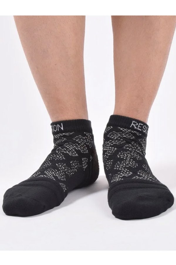 画像5: 【 20%OFF セール3,300円→2,640円】 レザレクション|Resurrection メンズ GMアンクルソックス{RR2-2SO-S02-1-BLK-BDS} (5)