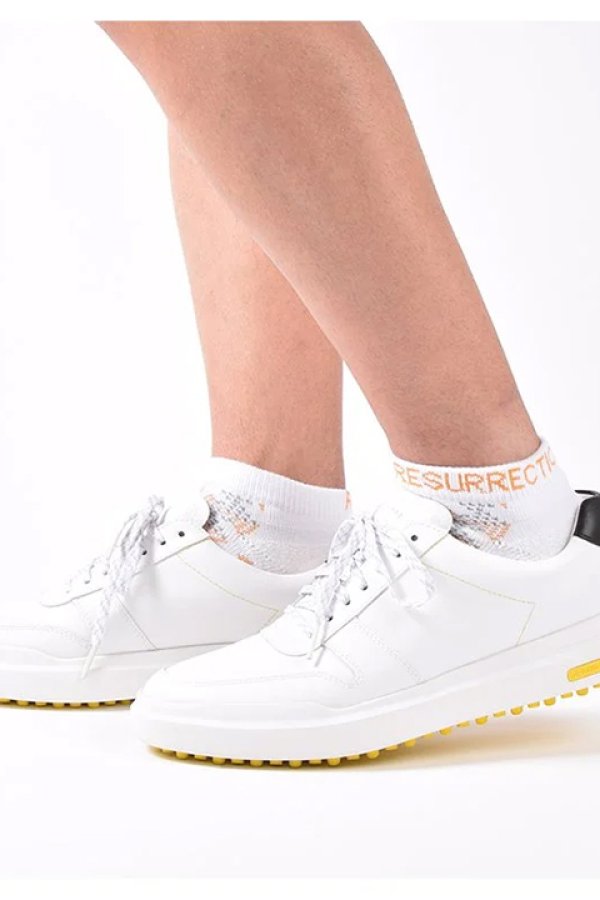 画像9: 【 20%OFF セール3,300円→2,640円】 レザレクション|Resurrection メンズ GMアンクルソックス{RR2-2SO-S02-1-WHT-BDS} (9)