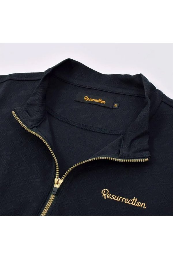 画像4: レザレクション｜Resurrection メンズ GMジャガードハーフジップシャツ{-BFS} (4)
