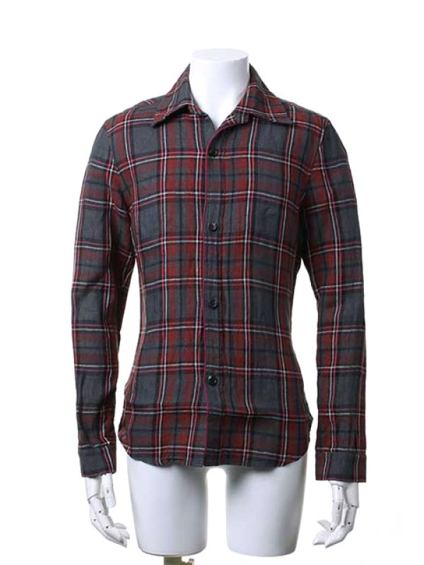 画像2: ▽ 70%OFF アウトレットセールセール52,800円→15,840円▽ AKM エイケイエム WASHABLE ITALY LINEN collection wrinkle shirts{-ACS} (2)