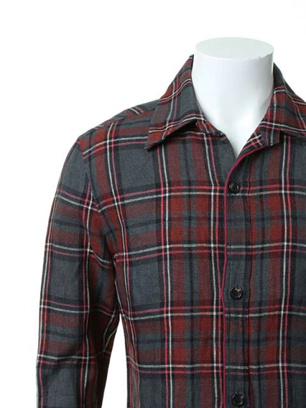 画像4: ▽ 70%OFF アウトレットセールセール52,800円→15,840円▽ AKM エイケイエム WASHABLE ITALY LINEN collection wrinkle shirts{-ACS} (4)