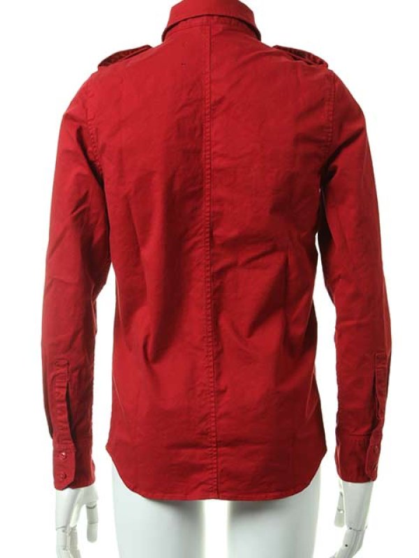 画像3: ▽ 70%OFF アウトレットセールセール38,500円→11,550円▽ AKM エイケイエム vintage strectch cotton L/S dress Shirts{-ACS} (3)