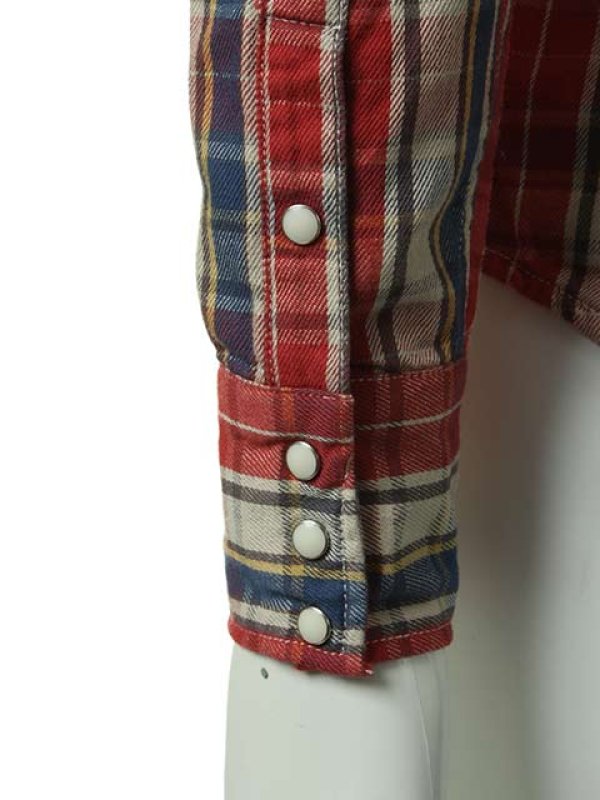 画像5: ▽ 70%OFF アウトレットセールセール35,200円→10,560円▽ AKM エイケイエム WRANGLER denim collection check western hooded{-ACS} (5)