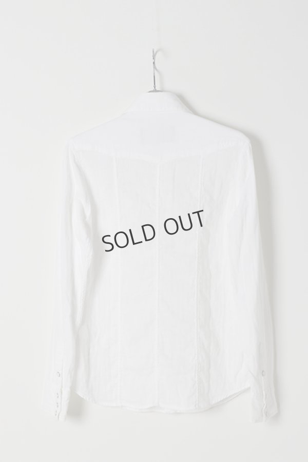 画像4: {SOLD}AKM エイケイエム DOUBLE GAUZE L/S western shirt{-BJS} (4)