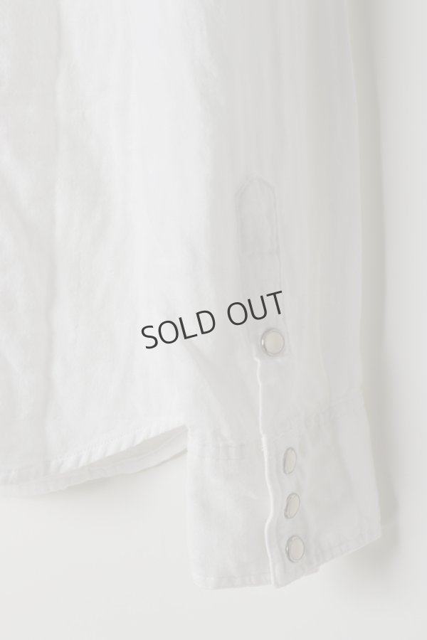 画像5: {SOLD}AKM エイケイエム DOUBLE GAUZE L/S western shirt{-BJS} (5)