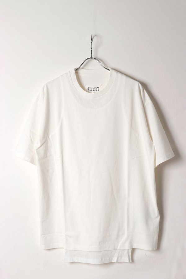 画像1: Maison Margiela メゾンマルジェラ ダブル レイヤード Tシャツ{S50GC0734M20222-101-BFA} (1)