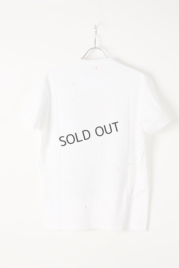 画像2: {SOLD}DSQUARED2 ディースクエアード Contrast Print White T-Shirt{-AIA} (2)