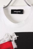 画像3: {SOLD}DSQUARED2 ディースクエアード Contrast Print White T-Shirt{-AIA} (3)