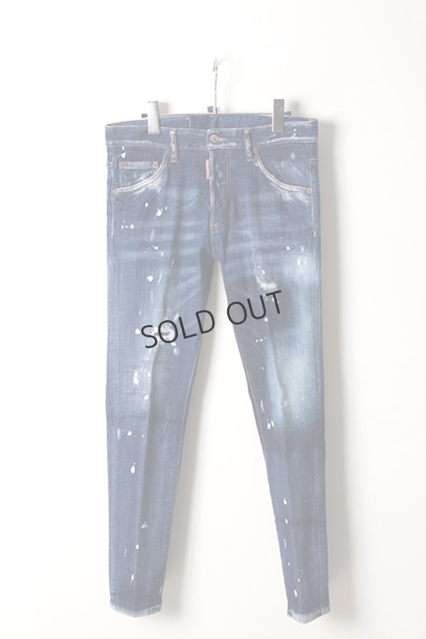 画像1: {SOLD}DSQUARED2 ディースクエアード Faded Patches Slim Jeans{-AIS} (1)