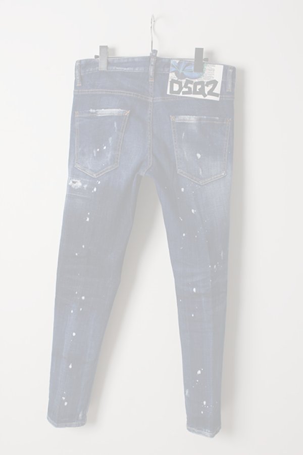 画像2:   DSQUARED2 ディースクエアード Faded Patches Slim Jeans{-AIS} (2)