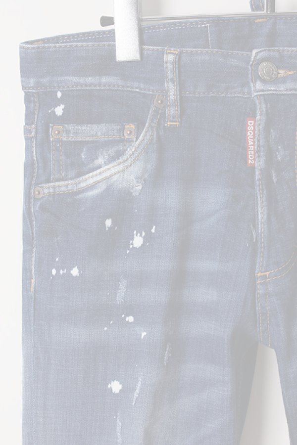 画像3:   DSQUARED2 ディースクエアード Faded Patches Slim Jeans{-AIS} (3)