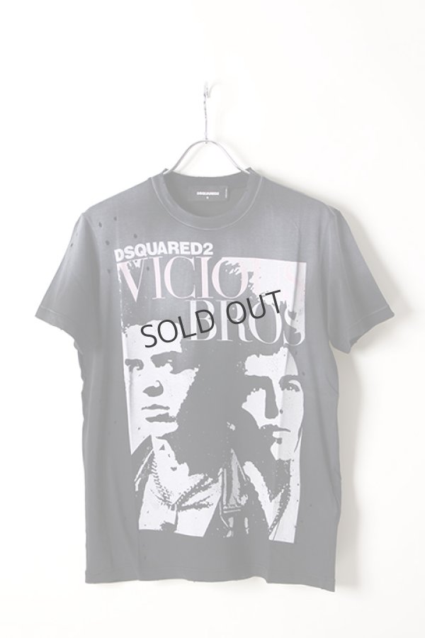 画像1: {SOLD}DSQUARED2 ディースクエアード Vicious Bros T-Shirt{-AIS} (1)