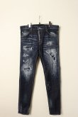 画像1: DSQUARED2 ディースクエアード Dark Ripped Bleach Wash Cool Guy Jeans{S74LB1193S30789470-BBA} (1)