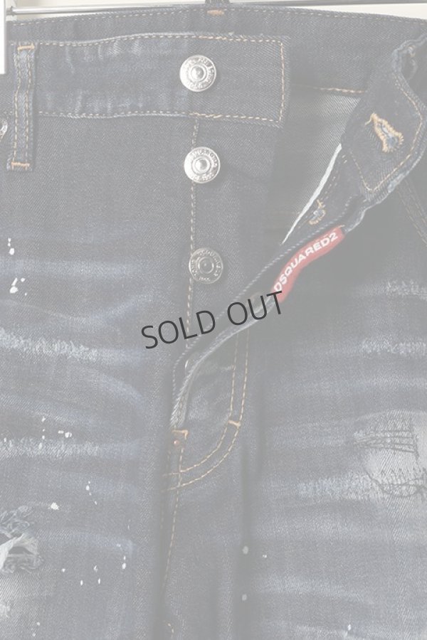 画像3: {SOLD}DSQUARED2 ディースクエアード Dark Ripped Bleach Wash Cool Guy Jeans{S74LB1193S30789470-BBA} (3)