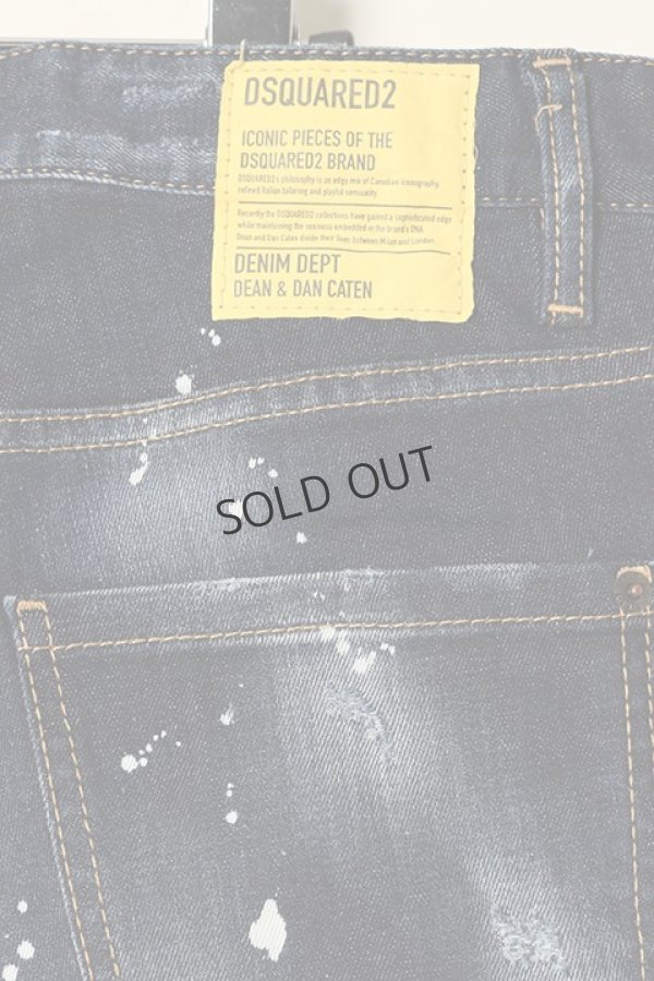 画像6: {SOLD}DSQUARED2 ディースクエアード Dark Ripped Bleach Wash Cool Guy Jeans{S74LB1193S30789470-BBA} (6)