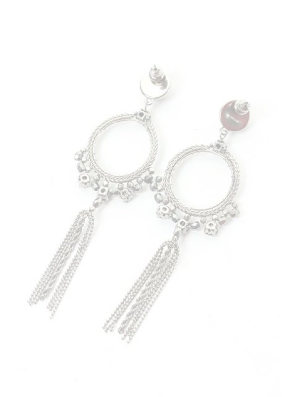 画像2:  {SOLD} SATELLITE サテリット サークルチェーンピアス{-ACS} (2)