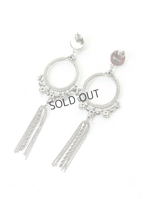 画像2: {SOLD}SATELLITE サテリット サークルチェーンピアス{-ACS} (2)