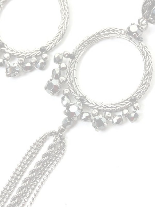 画像3:  {SOLD} SATELLITE サテリット サークルチェーンピアス{-ACS} (3)