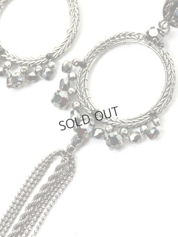画像3: {SOLD}SATELLITE サテリット サークルチェーンピアス{-ACS} (3)