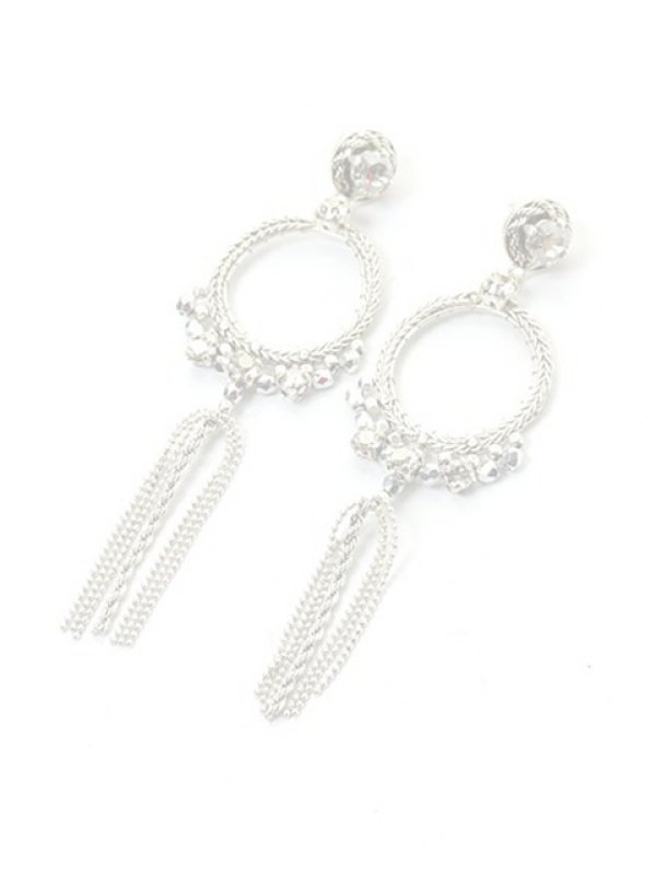 画像1:  {SOLD} SATELLITE サテリット サークルチェーンピアス{-ACS} (1)