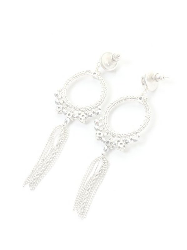 画像2:  {SOLD} SATELLITE サテリット サークルチェーンピアス{-ACS} (2)
