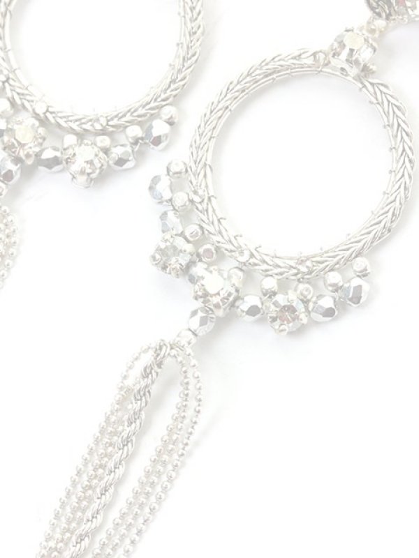 画像3:  {SOLD} SATELLITE サテリット サークルチェーンピアス{-ACS} (3)
