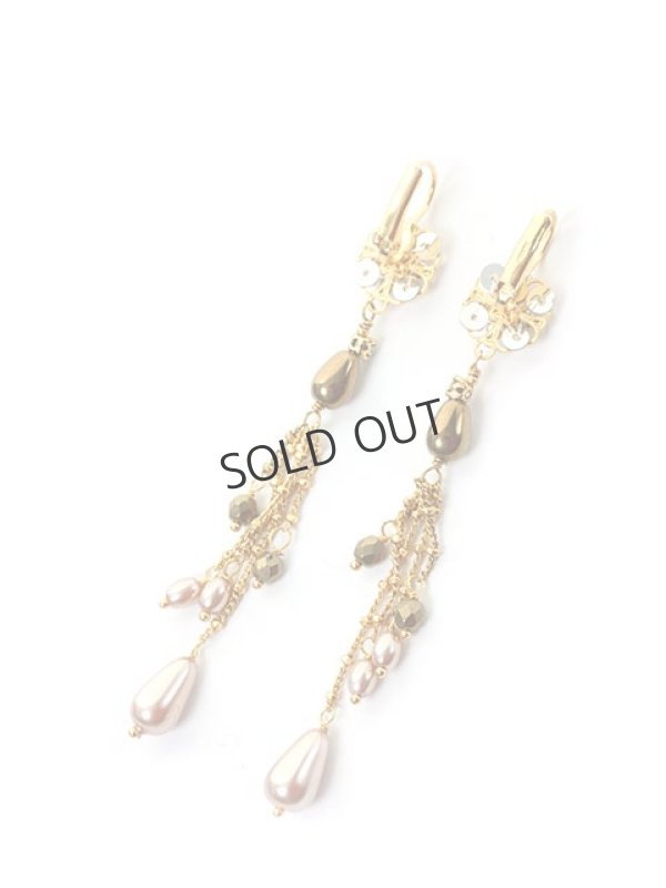 画像2: {SOLD}SATELLITE サテリット ティアドロップストーンピアス{-ACS} (2)