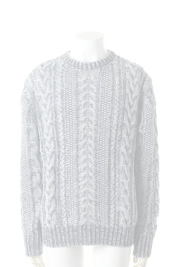 画像1:   SandBlaster サンドブラスター Crew neck cable pullover INDIGOISM{SBID-029CW01-DN52-AGA} (1)