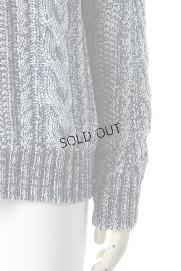 画像3: {SOLD}SandBlaster サンドブラスター Crew neck cable pullover INDIGOISM{SBID-029CW01-DN52-AGA} (3)