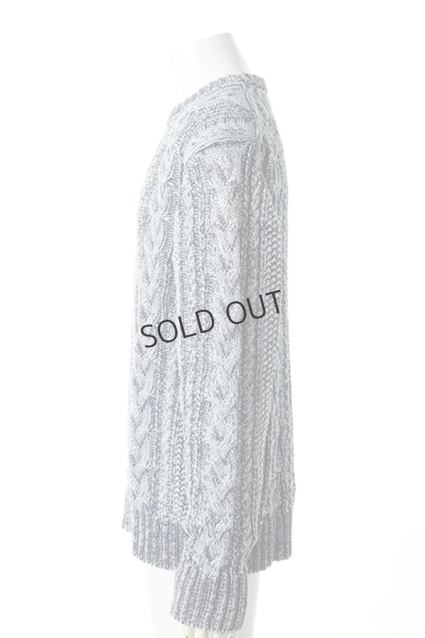 画像4: {SOLD}SandBlaster サンドブラスター Crew neck cable pullover INDIGOISM{SBID-029CW01-DN52-AGA} (4)