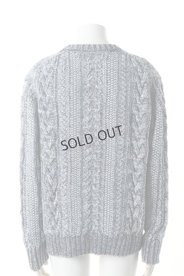 画像5: {SOLD}SandBlaster サンドブラスター Crew neck cable pullover INDIGOISM{SBID-029CW01-DN52-AGA} (5)