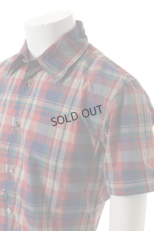 画像5: {SOLD}VADEL バデル typewriter check selvage-wire shirts S/S{-ADS} (5)