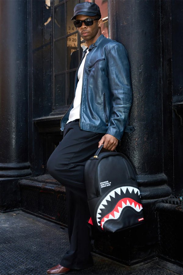 画像10: SPRAYGROUND スプレーグラウンド SHARK CENTRAL - THREAD COUNT BACKPACK{-BFA} (10)