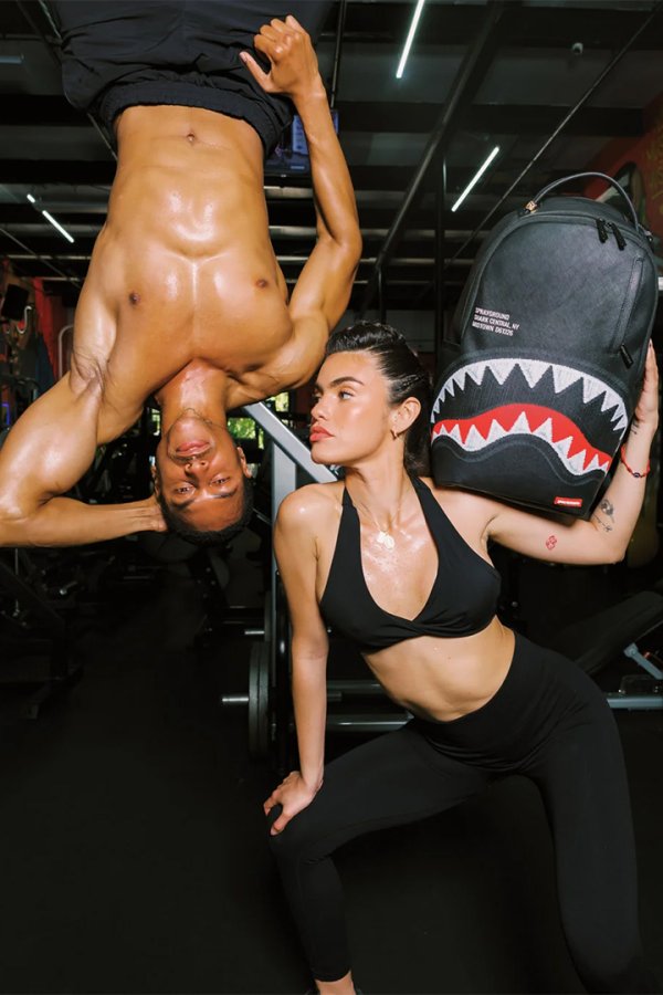 画像14: SPRAYGROUND スプレーグラウンド SHARK CENTRAL - THREAD COUNT BACKPACK{-BFA} (14)
