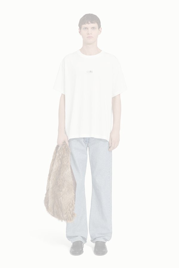 画像2:  {SOLD} MM6 Maison Margiela エムエムシックス メゾンマルジェラ ニューメリック コットン Tシャツ{SH0GC0032M20170-101-BFS} (2)