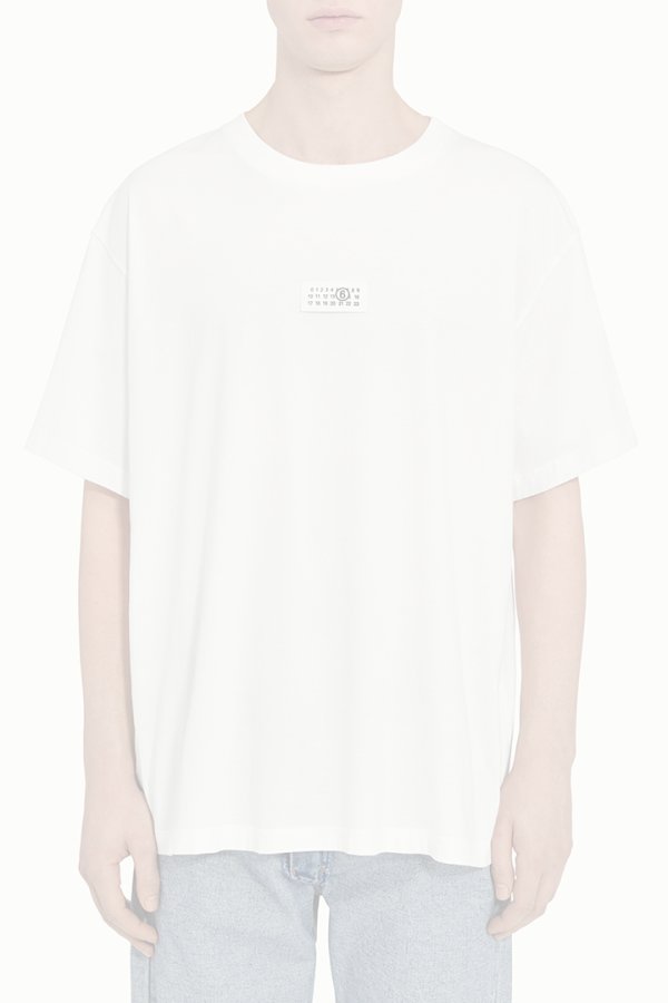 画像5:  {SOLD} MM6 Maison Margiela エムエムシックス メゾンマルジェラ ニューメリック コットン Tシャツ{SH0GC0032M20170-101-BFS} (5)
