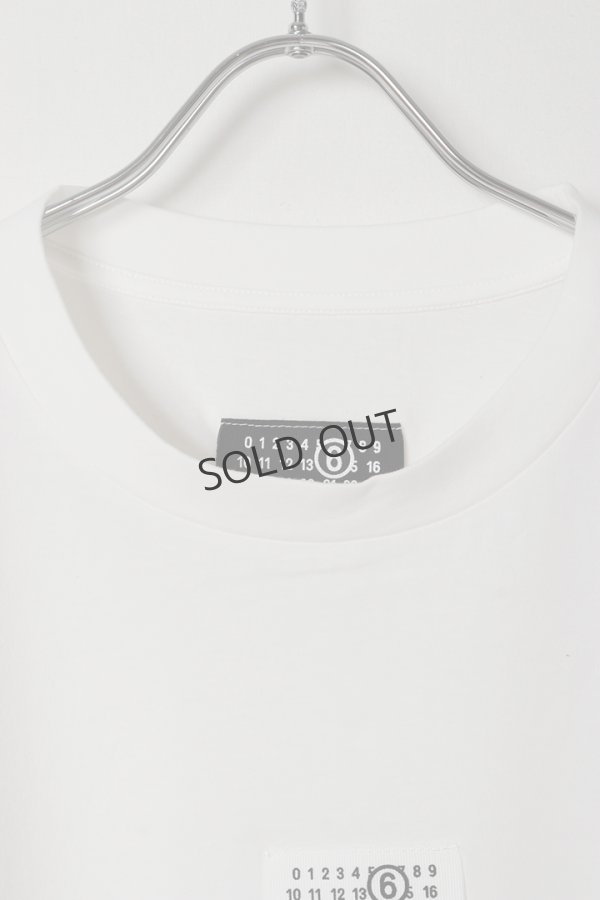 画像7: {SOLD}MM6 Maison Margiela エムエムシックス メゾンマルジェラ ニューメリック コットン Tシャツ{SH0GC0032M20170-101-BFS} (7)
