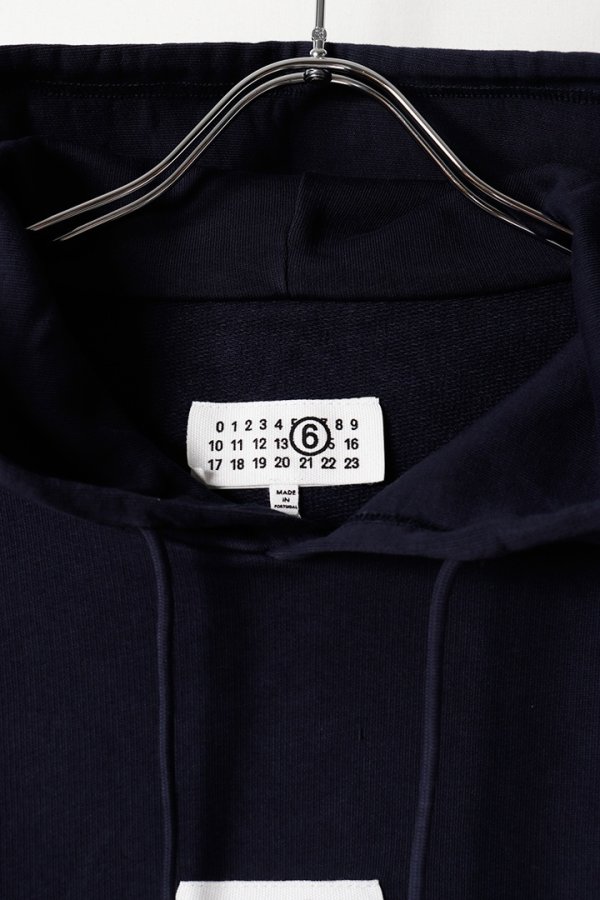 画像2: MM6 Maison Margiela エムエムシックス メゾンマルジェラ アンブラッシュドコットン フーディ{SH0GU0048M25025524-BFA} (2)