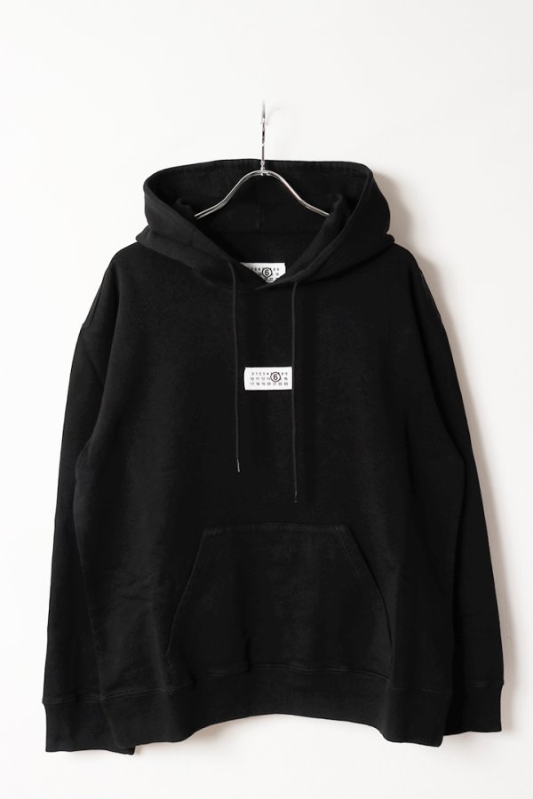画像1: MM6 Maison Margiela エムエムシックス メゾンマルジェラ アンブラッシュドコットン フーディ{SH0GU0048M25025900-BFA} (1)